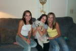 Chrissy, Amy (holding Ziggy, Stephanie's dog), Stephanie